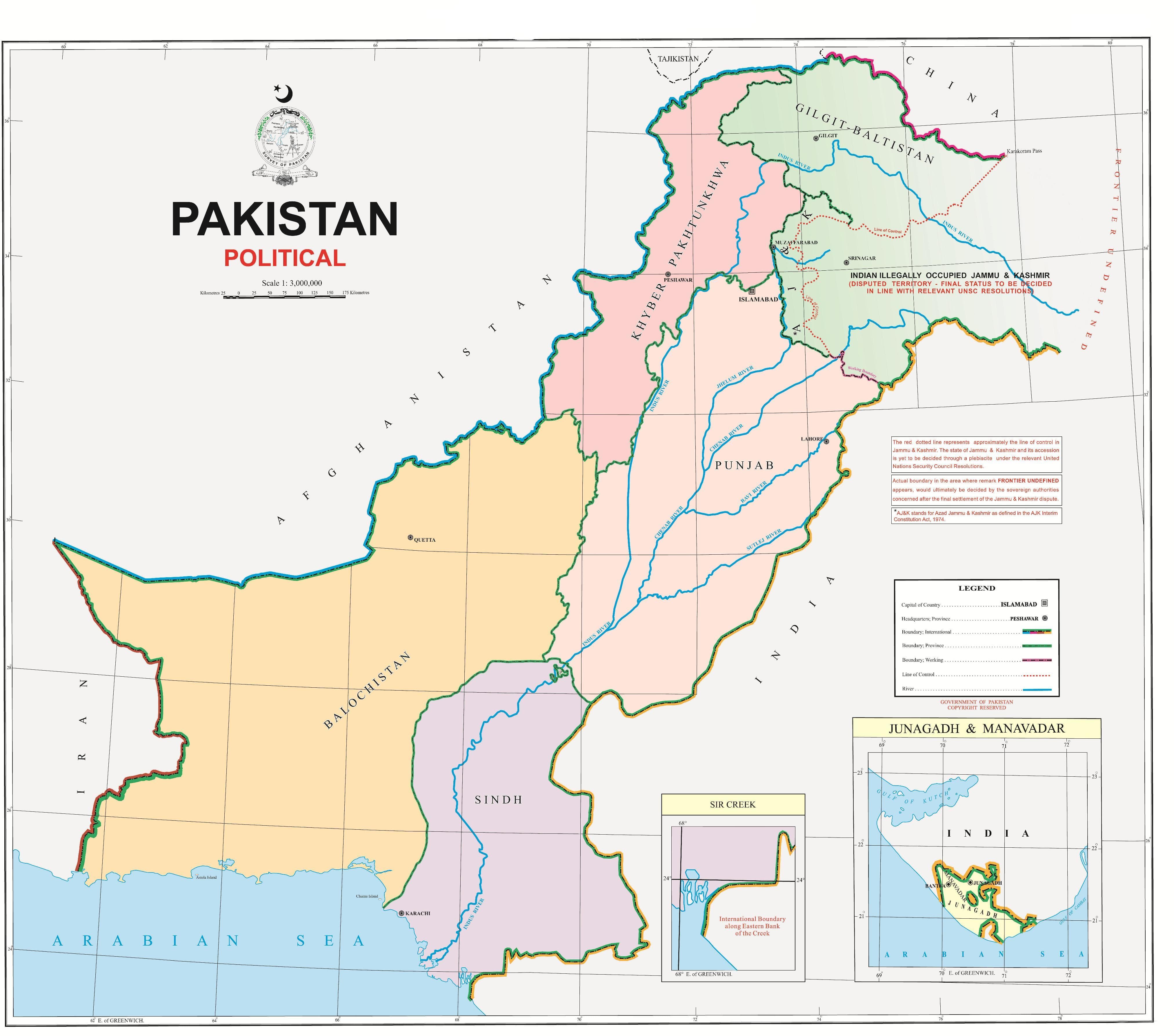 New Pak Map
